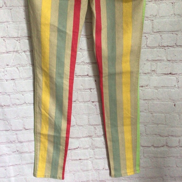 Alice + Olivia by Stacey Bendet Striped Jeans - Size 4 - Picture 7 of 12